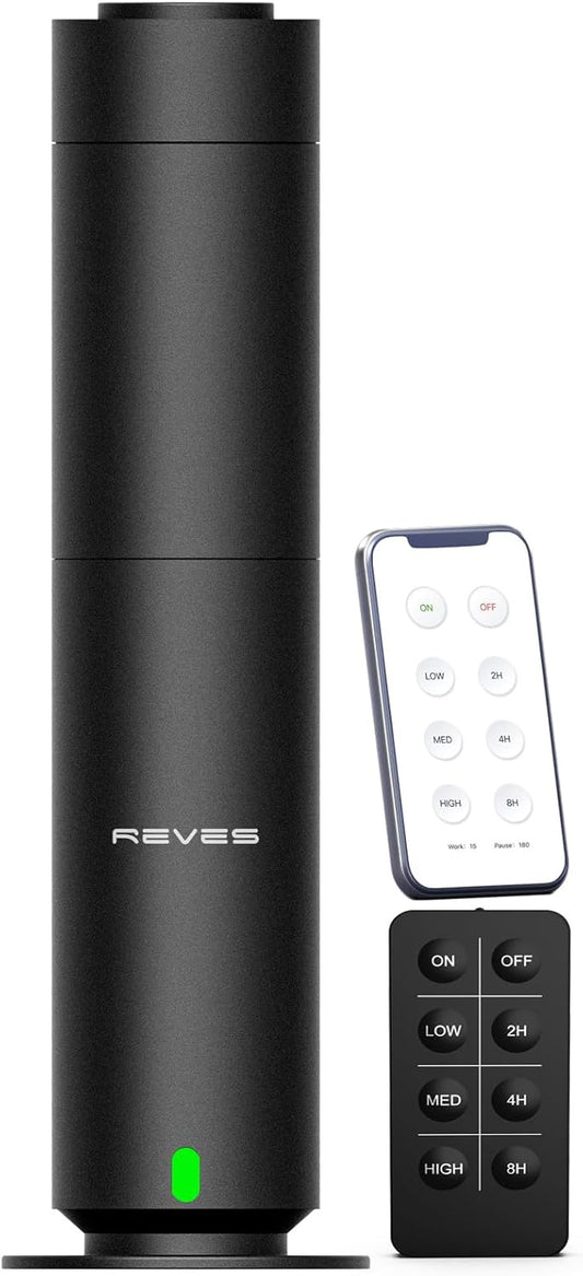 Scent Air Machine for Home-Hotel Diffuser for House-Waterless Essential Oil Diffuser-Studio Cold Air Scent Diffuser-Large Room-App Remote Control Aromatherapy Diffuser for Home,Office & Hotel- Black