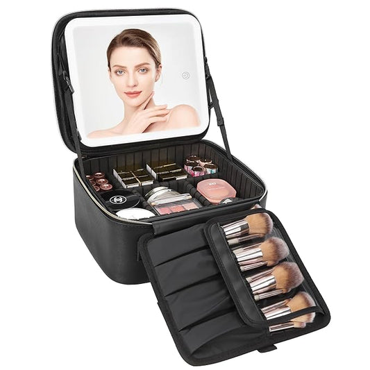 Relavel travel makeup bag with
