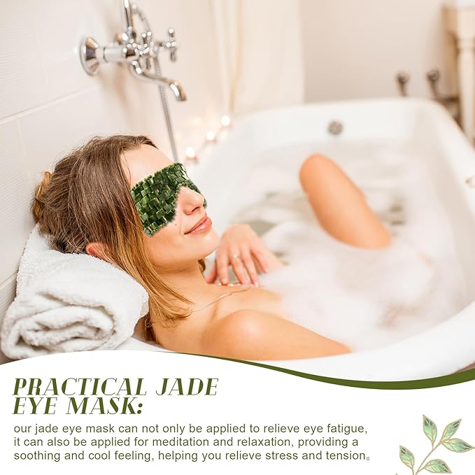 Weysat 4 Pcs Gua Sha Facial Tools Set Jade Eye Mask Facial Jade Massage Comb Scrap Massage Tool Guasha Stone Board Multifunctional Gua Sha Comb for Spa Acupuncture Therapy Esthetician Essentials