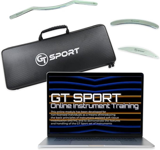 GT Sport Precision Muscle Scraper Tools Bundle - Includes S1, S4, S5 + 2 Hour Training. Myofascial Massage Treatment. Professional-Grade IASTM and Physical Therapy Gua Sha, Graston Like Massage Tool