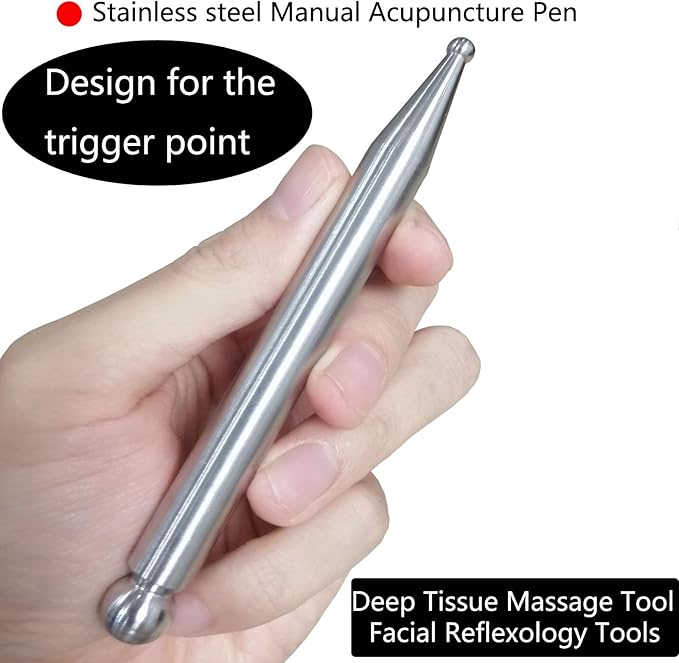 Stainless Steel Gua Sha Scraping Massage Tool Set - 6pcs IASTM Tool Set for Back, Neck, Arm, Leg, Shoulder & Whole Body Acupoints