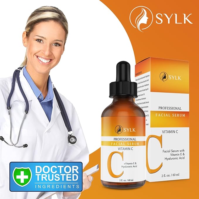 Vitamin C Serum For Face - Anti Aging Formula with Hyaluronic Acid & Vitamin E – Brightening Serum – Treatment for Dark Spots, Tone, Fine Lines & Wrinkles - Microneedling - Korean Skincare - 2 fl oz