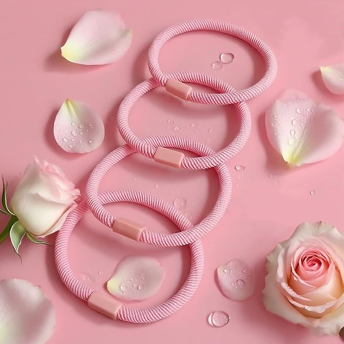 10 PCS Pink Spa Hair & Face Care Set,birthday gifts with Hair ties Silicone face brush Girl Gift for Face Washing, Makeup, Stone Facial Roller,Gua Sha Roller, Remove Wrinkles Eye Puffiness