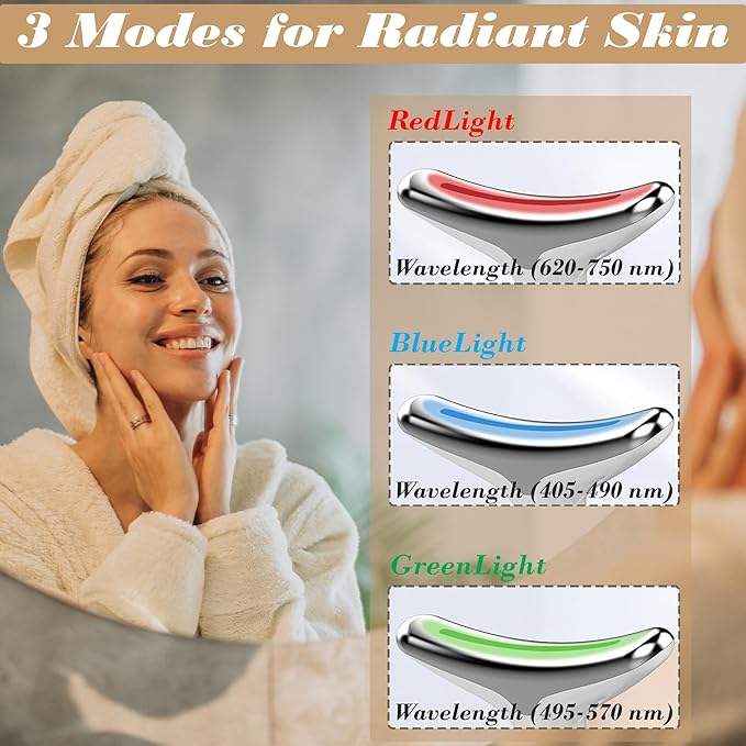 Facial Massager for Women and Men – Face Roller for Skin Tightening, Wrinkle Reduction, Anti-Aging, Face Lifting, Skin Care, Beauty Tool for Jawline, Neck Massager, Rechargeable Home Spa Device,