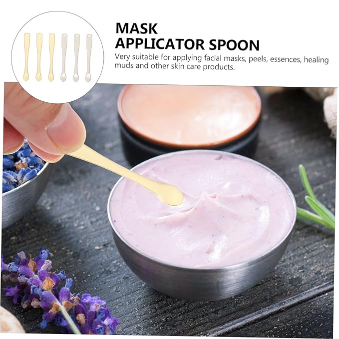 18pcs Face Cream Applicator Handy Cosmetic Spoons for Mask Application Smooth Texture Travel-friendly for Creams Lotions Skin