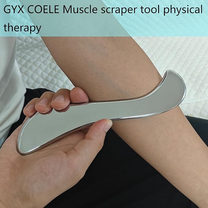 4 in 1 Muscle Scraper Tool Set, IASTM Physical Therapy Massage Tools with Storage Case, Gua Sha Massage Scraper Scraping Tool Physical Therapy (4PCS Set)