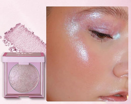 MAEPEOR Face Highlighter Palette 8 Colors Smooth Shimmer (ilt Purple) 02 G