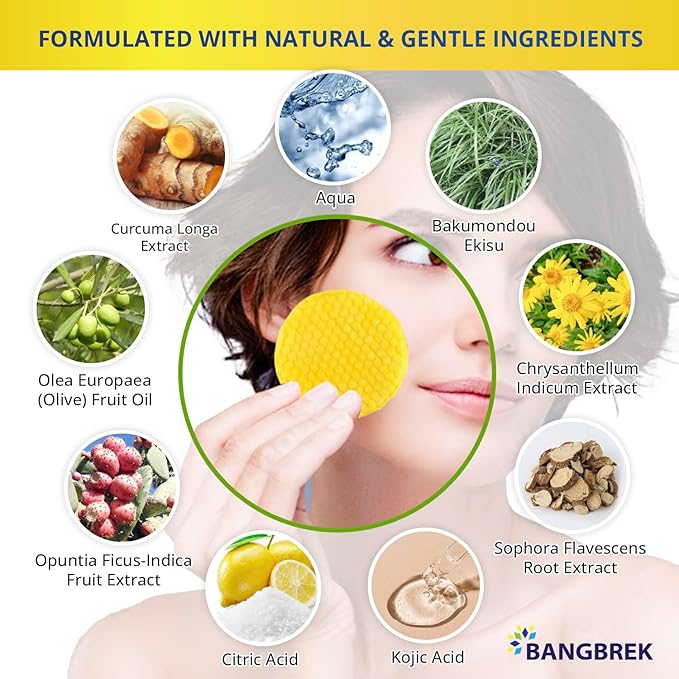 Kojic turmeric cleansing pads: turmeric