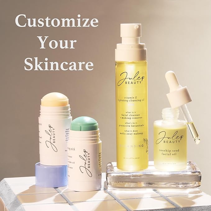 Julep Beauty Pimple Patches + Vitamin E Hydrating Cleansing Oil - Gentle Facial Cleanser Makeup Remover - Clear Acne Patches for Face