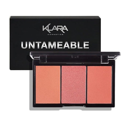Klara Cosmetics Contour Bronzer Blush Highlight Makeup Long - Untameable