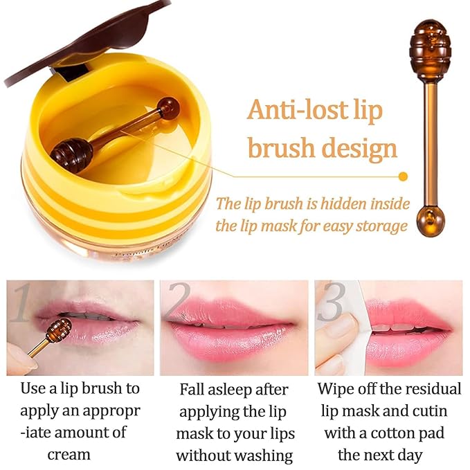 2 PCS Bee Lip Balm Honey Color