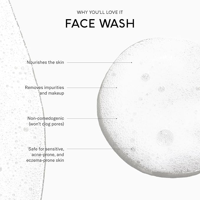 SEEN Face Wash, Fragrance Free -Non-Comedogenic & Non-Irritating Face Cleanser - Dermatologist-Developed - Safe for Sensitive, Eczema & Acne Prone Skin