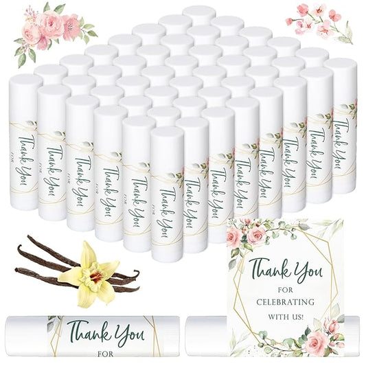 Whaline 60Pcs Thank You Gift Lip Supplies