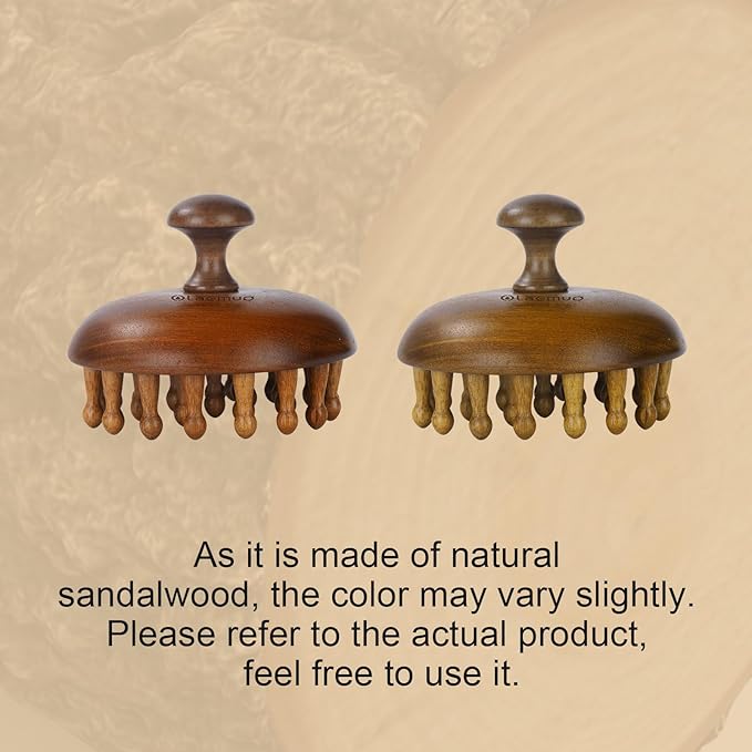 Wooden Scalp Massager for Hair Growth｜Full Body Massage Tool｜Scalp Brush｜Gua Sha｜Portable Massage Tool