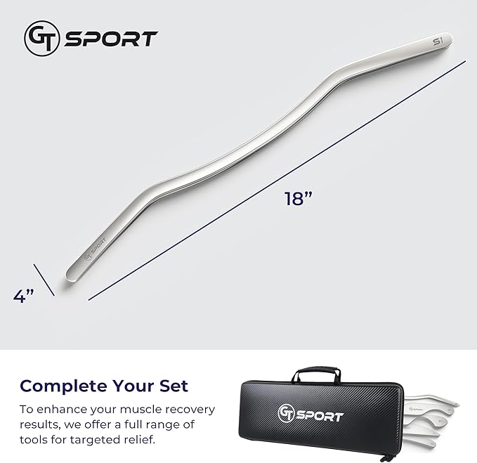 GT Sport S1 Tool is a Precision Muscle Scraper + 2 Hour Training Video. Myofascial Massage Treatment. Professional-Grade IASTM and Physical Therapy Gua Sha Graston Like Massage Tool