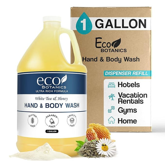 Terra Pure Eco Botanics Hotel Body Wash/Hand Soap | 1 Gallon | Designed to Refill Soap Dispensers (Single)