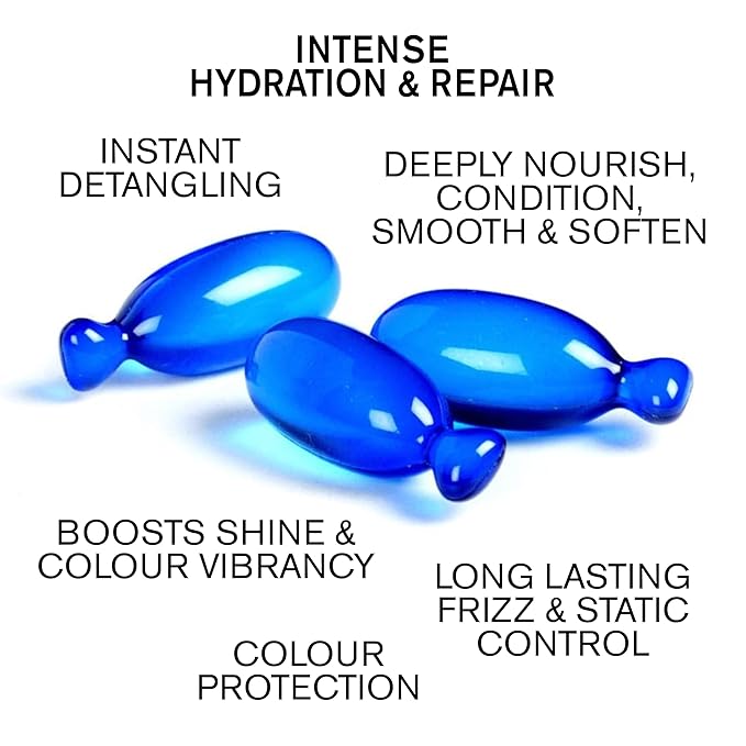 Hydrating Hair Oil Capsules – SNOBGIRLS HYDRAMEND – Vegan Leave-In Serum for Dry, Damaged or Color-Treated Hair – With Argan Oil, Hyaluronic Acid & Ceramides – Frizz Control & Shine – 15 Ct