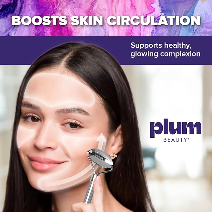 Stainless Steel Roller - Face Roller - Gua Sha Facial Tools, Rollers for Face, Skin Care Kit for Men Women, Guasha Tools for Faces, Facial Care Reduces Under-Eye Puffiness and Dark Circles