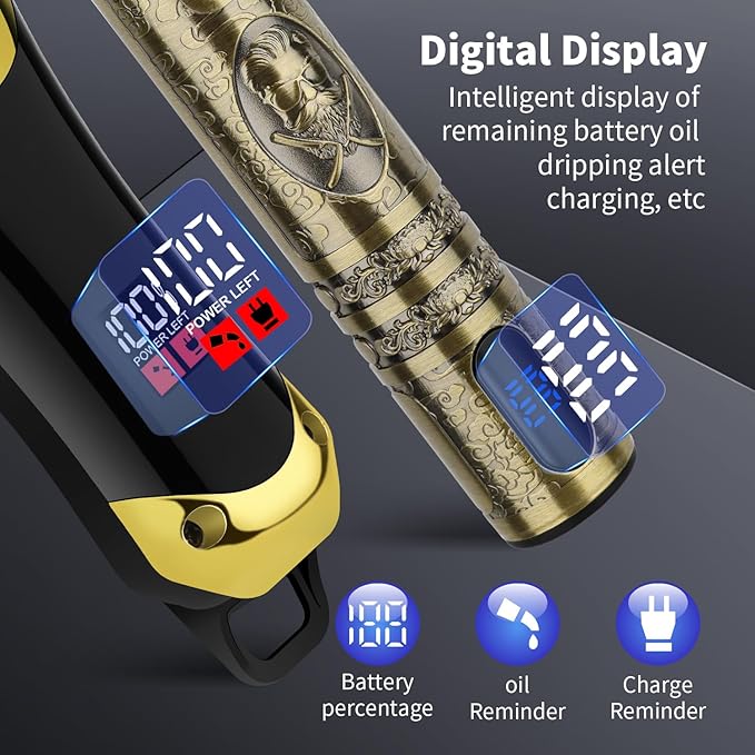 Professional Hair Clippers & Cordless Barber Clippers for Men, Rechargeable Trimmer Set and Facial Grooming Tool Kit, Ear, Nose Hair Trimmer Set, Gifts for Men