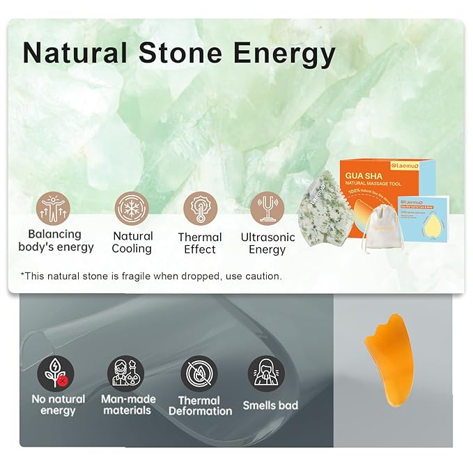 Gua Sha Facial Tools Body Massager,Lymphatic Drainage,Sculpting,Lifting,de-Puff Tool,Full Body Massage Tool for Face/Neck/Shoulder/Back/Leg,Beauty Tools Accessories