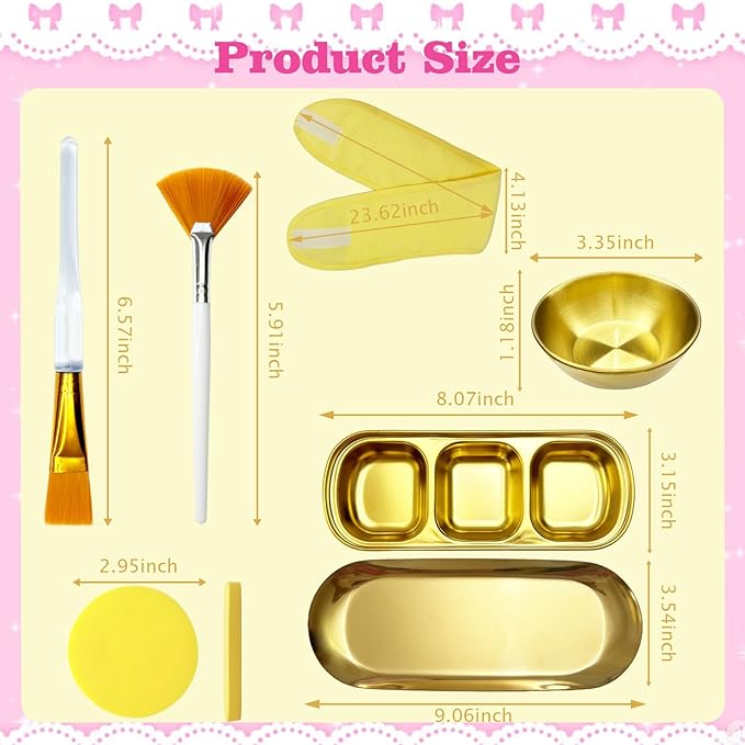 24 Pcs Facial Bowls Esthetician, Facial Bowl and Brush Set,Mixing Bowls for Women Facial Mask Mixing Kit