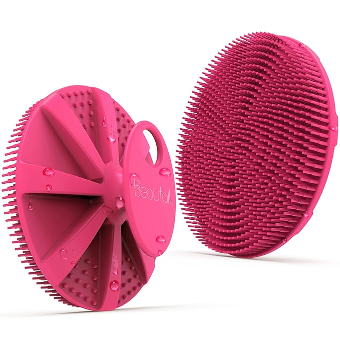 Silicone body scrubber shower bath