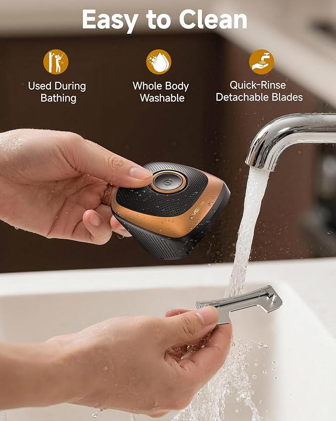 Shortcut Pro Self-Haircut Clippers Kit, Hair Clippers for Men Professional, Waterproof Cordless Hair Cutting Kit with Wide Curved Blade, Electric Razor Trimmer for Home Travel Use