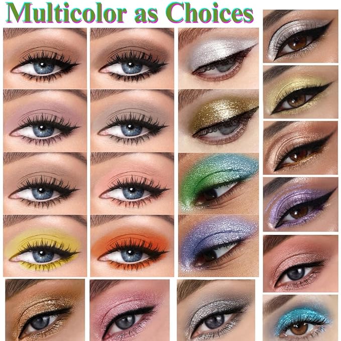 Eyeshadow liquid Glitter Long Lasting Pigments Metals Gloss Shimmer Eyeshadow Glow Eye Makeup (Rosegold)