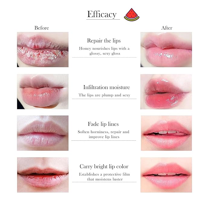 1PCS Bee Lip Balm Honey Lip Exfoliator