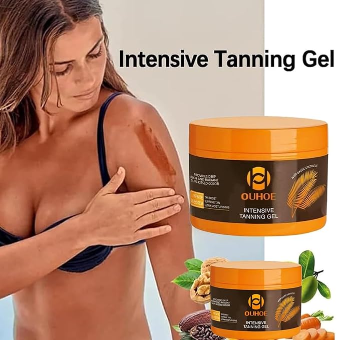 Luxury Intensive Tanning Gel, Intensive Tanning Luxe Gel, Natural Tanning Accelerator Cream Gel for Natural Tan Skin, Tanning Cream for Sunbeds & Outdoor Sun(5.3oz/1pcs)#2