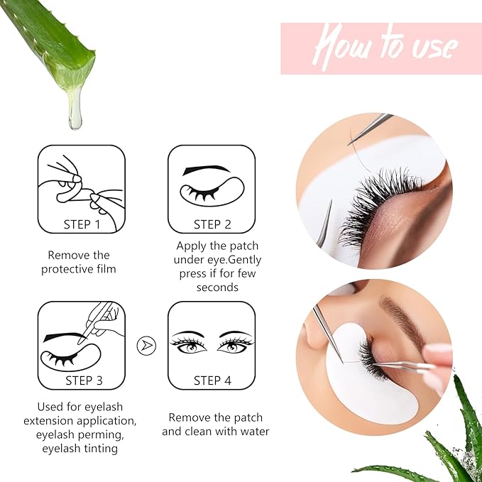 100pairs eyelash extension gel patches