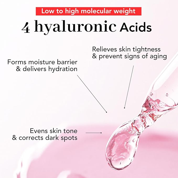 NOWATER Hyaluronic Acid Face Serum for Sensitive Skin - Niacinamide, Galactomyces – Anti-Aging, Hydrating, Light-weight – Fragrance-Free, Clean Korean Skin Care (1.01 fl.oz)
