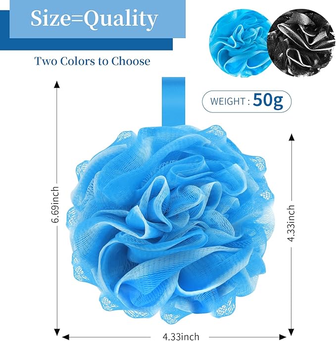 Bath loofah sponge back scrubber