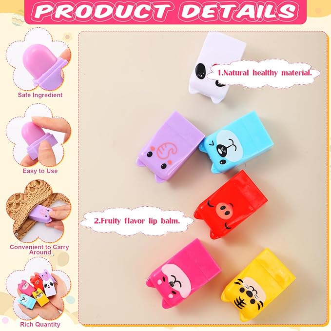 30 Sets Wild Animal Birthday Lip Classroom