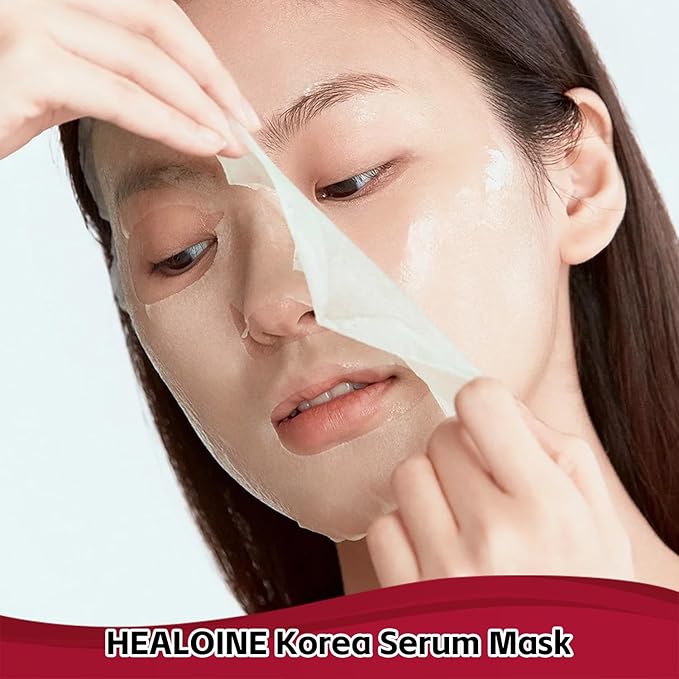 10 Packs Serum Mask Rice Nature Facial Mask Real Collagen Hydrating Firming Elasticity Overnight Trend Items Korean Skin Care 30g*10Sheet