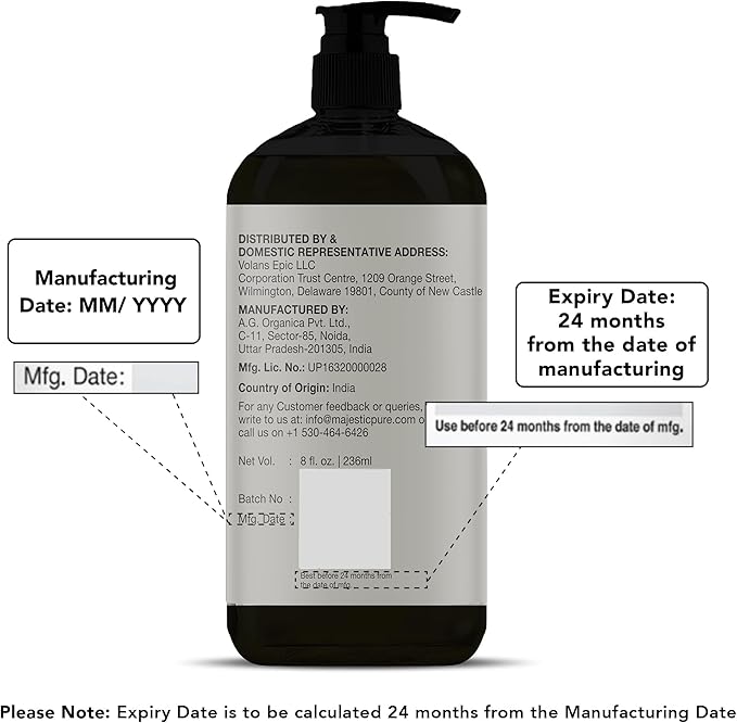 Majestic Pure Fractionated Coconut Oil - Relaxing Massage Oil, Liquid Carrier Oil for Diluting Essential Oils - Skin, Lip, Body & Hair Oil Moisturizer & Softener - 16 fl oz (Pack of 2)