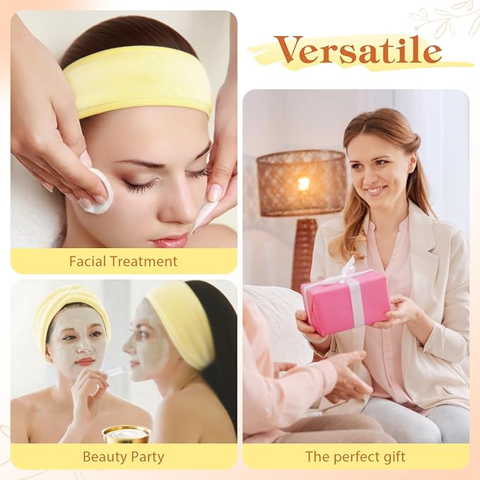 31 Pcs Esthetician Supplies for Facials Set,4 Gold Esthetician Bowls 4 Fan Facial Brushes 12 Compressed Facial Sponge 4 Adjustable Headbands 4 Mask Cosmetic Applicators for Women Face Cleansing