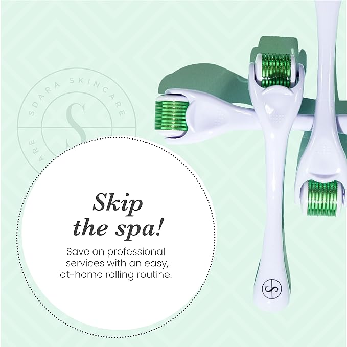 Derma Roller Microneedling Roller for Face - Includes Free Storage Case (Pack of 1) Unisex