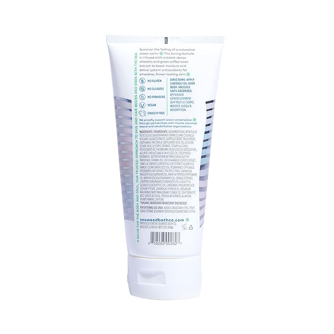 Seaweed Bath Co. Firming Body Cream - Rosemary Mint - Hydrating Hand and Body Lotion with Hyaluronic Acid - Toning Skin Moisturizer for Dry Skin - 6 oz (Pack of 2)