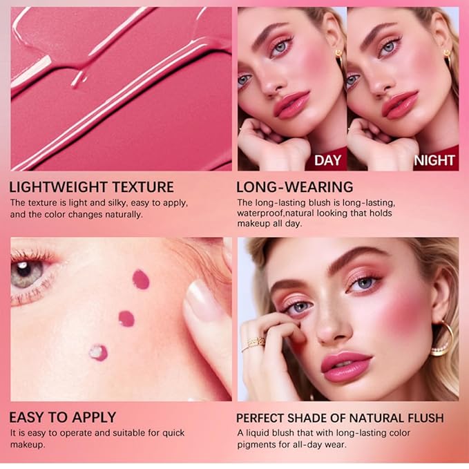 MAEPEOR Matte Liquid Blush 9 Colors Soft Cream (Color 06)