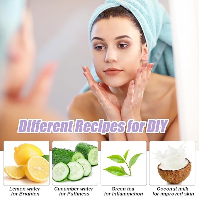 Palksky Face Ice Bath Bowl with Built-in Icetray, Silicone ICES Facial Bowls Collapsible Washbasin, Facial Plunge Bowl, Face Icebath at Home for Skin Tightening, Acne Relief, Purple