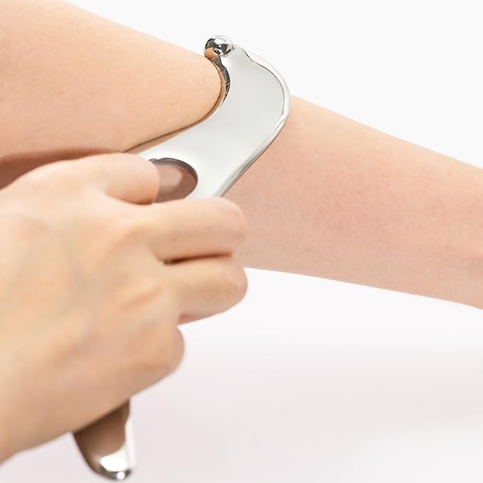 Gua sha Tool Stainless Steel gua sha-Set 4pcs -iastm Tool Gussha Massage Tool Muscle Scraping Tool for Soft Tissue Therapy and Reduce Arms,Back, Legs, Shoulder Muscle Pain(HH1)……