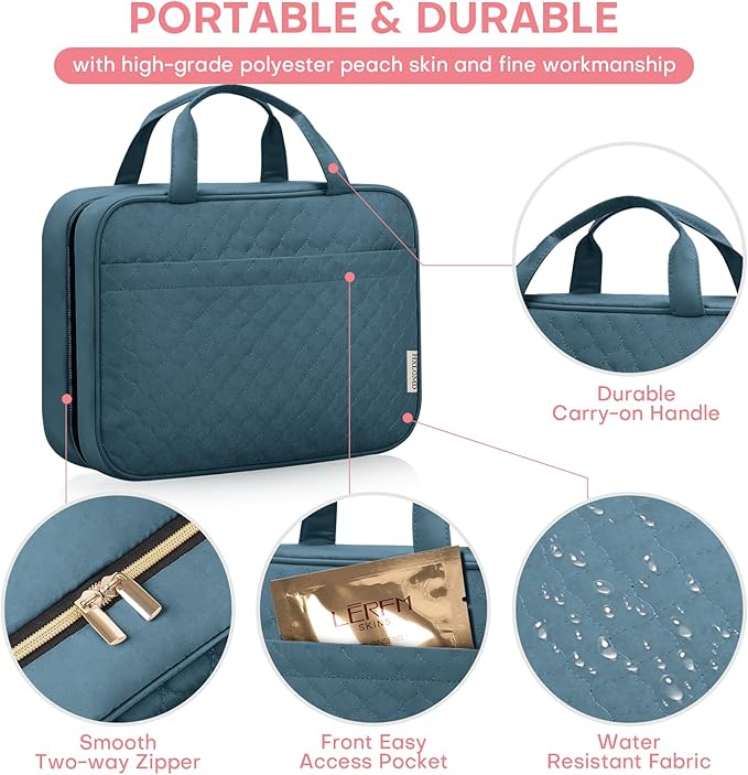 Travel toiletry bag for women,