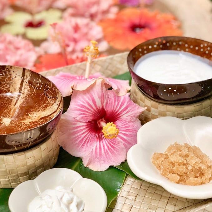 Pure Fiji Spa Gifts for Women and Man - Body Gift Box Include: Sugar Scrub, Bath and Body Oil, Body Butter and Body Lotion, Scent Orange Blossom