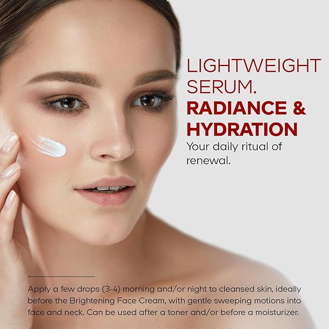 Maison Rouge Brightening Face Serum Refill by Codeage – Glutathione, Vitamin C, E, Hyaluronic Acid & Collagen – Radiance & Antioxidant Support – Paraben-Free – For All Skin Types – 1.7 fl oz