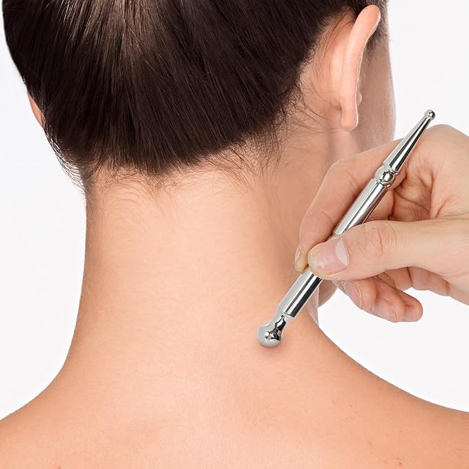 tonchean 8-Piece Muscle Scraper IASTM Tool Set, Gua Sha Scraping Massage Tool Set Stainless Steel Myofascial Release Tool Deep Tissue Massage Tool Set for Reduce Arms, Legs, Back, Shoulder Muscle Pain