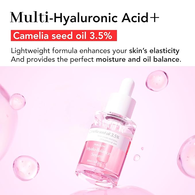 NOWATER Hyaluronic Acid Face Serum for Sensitive Skin - Niacinamide, Galactomyces – Anti-Aging, Hydrating, Light-weight – Fragrance-Free, Clean Korean Skin Care (1.01 fl.oz)