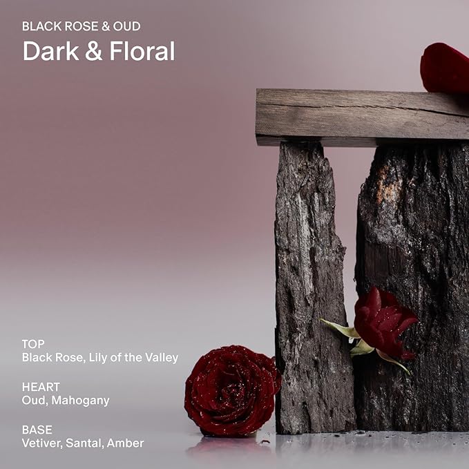 Salt & Stone Body Lotion for Women & Men| Scented Daily Body Lotion | Hydrates, Nourishes & Softens Skin | Restores Dry Skin | Fast-Absorbing | Cruelty-Free & Vegan (450 ml) (Black Rose & Oud)