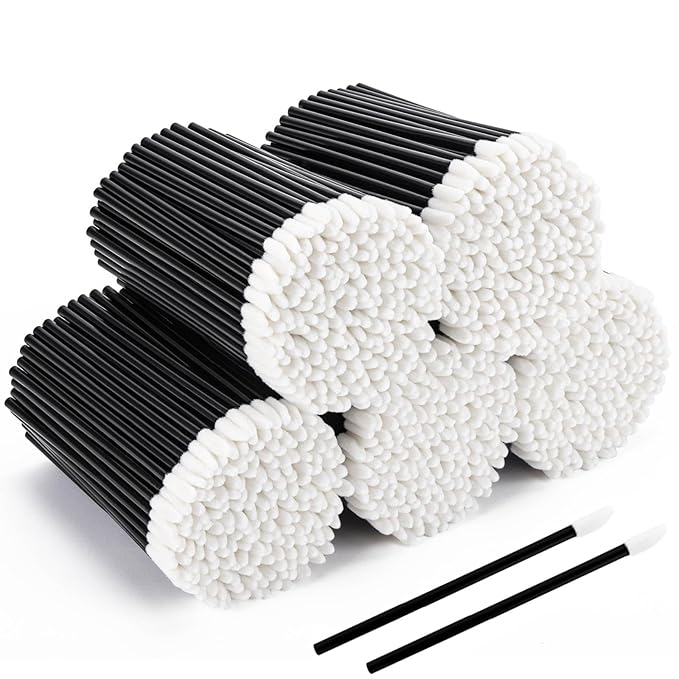 2000 Pieces Lip Wands Lip Applicators Disposable Lip Brushes Lipstick Brush Lip Gloss Wands Lint Free Makeup Applicator Brush