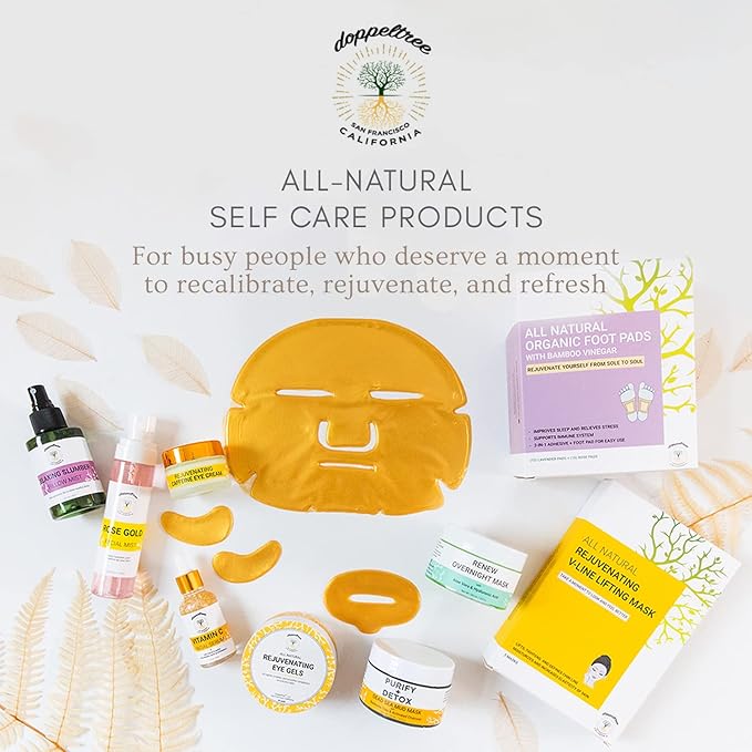 Doppeltree Face Oil for Glowing Skin and Gua Sha Facial Massage, Dermaplaning Facial Oil Anti Aging with Cold-pressed Rosehip Oil, Jojoba Oil, Almond Oil and Vitamin C & E